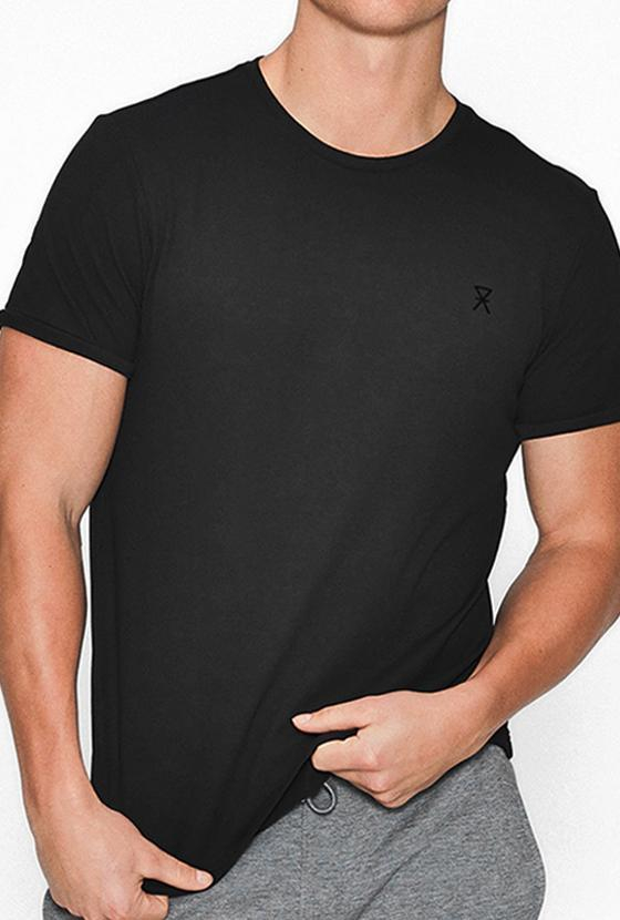 Piqué t-shirt |  bambus | sort -JBS of Denmark Men