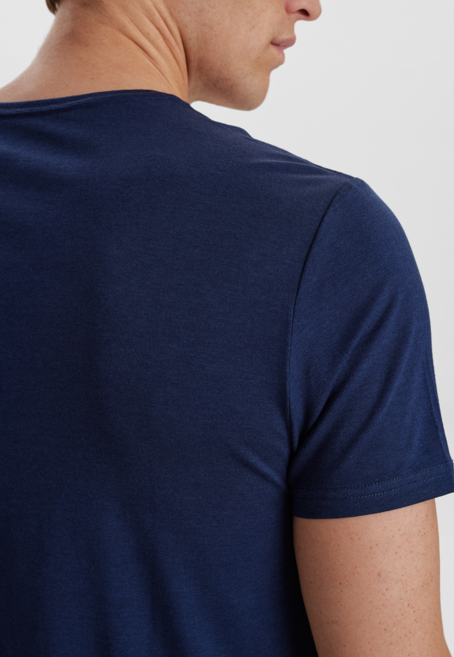 T-shirt o-neck | Bambusviskose | Marine -JBS of Denmark Men