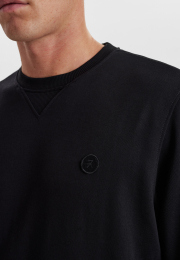 Sweatshirt med logo | Bambusviskose | Sort -JBS of Denmark Men