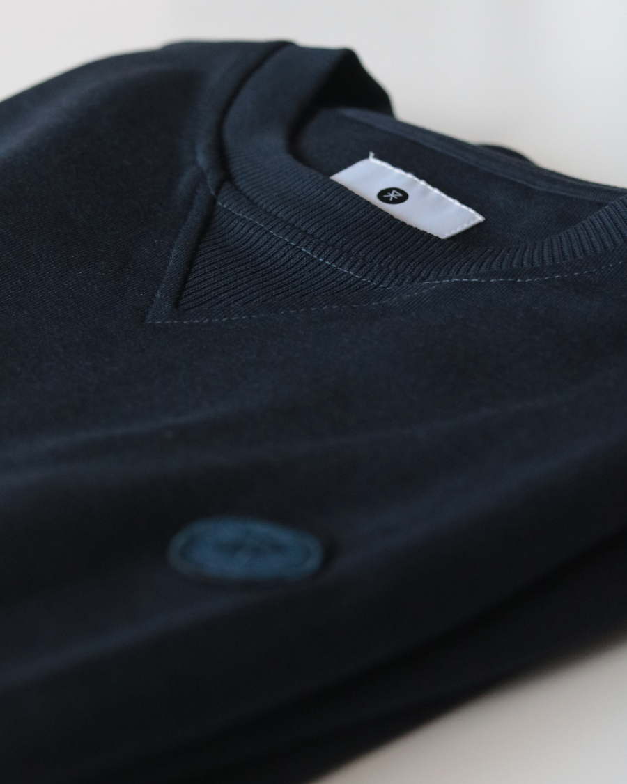 Sweatshirt med logo | Bambusviskose | Sort -JBS of Denmark Men