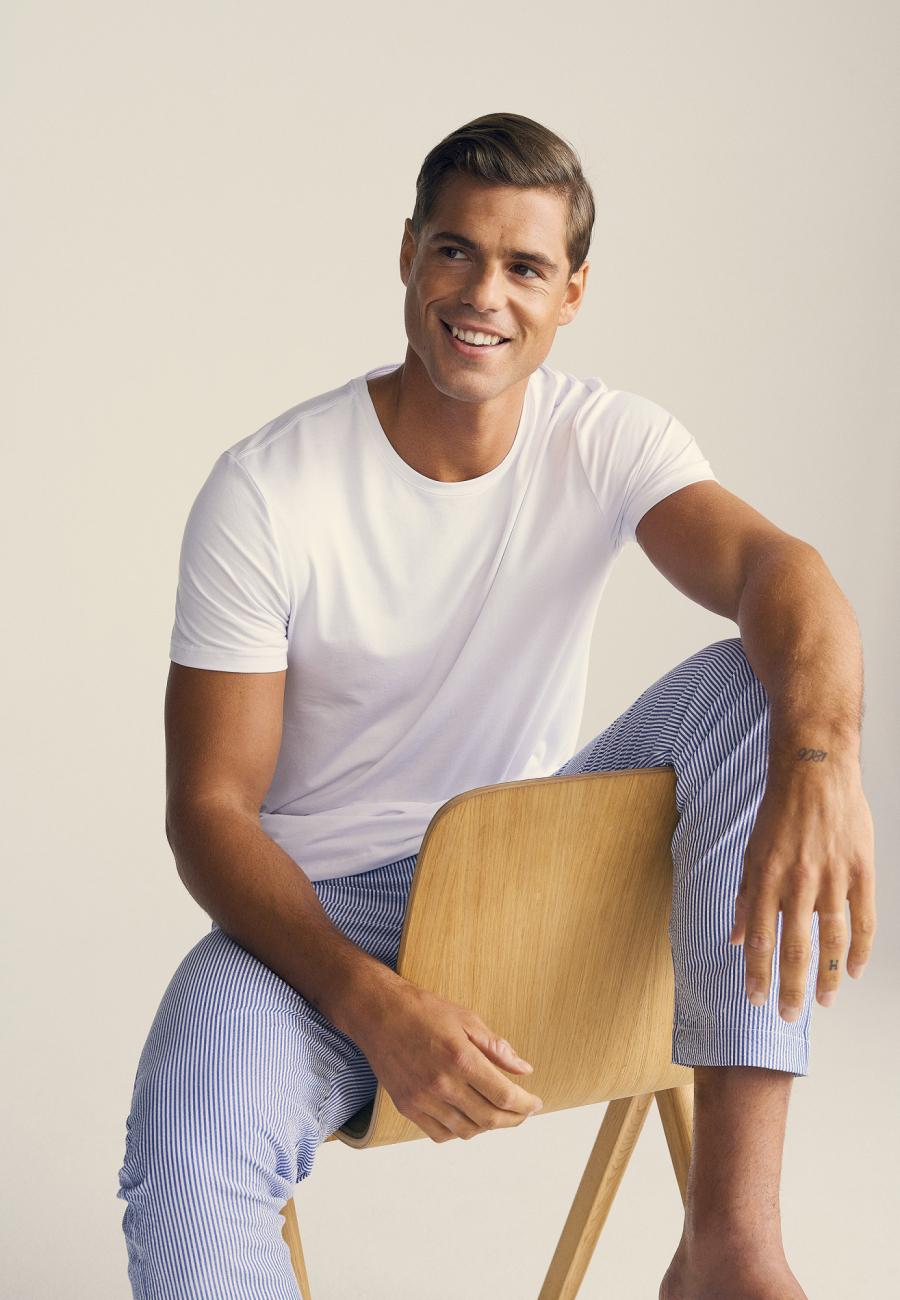 T-shirt v-neck | Bambusviskose | Hvid -JBS of Denmark Men