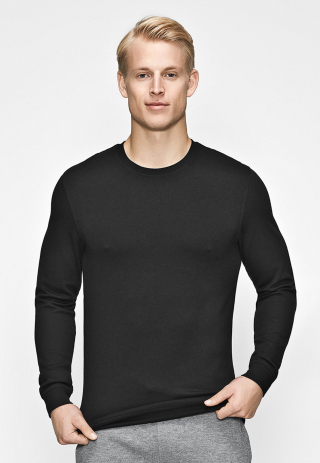 Sweatshirt | Bambusviskose | Sort -JBS of Denmark Men