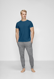 T-shirt o-hals | Bambusviskose | Blå -JBS of Denmark Men