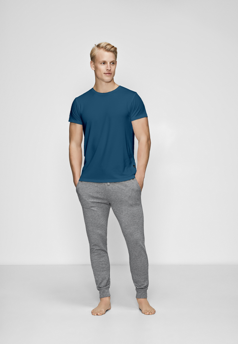 T-shirt o-hals | Bambusviskose | Blå -JBS of Denmark Men