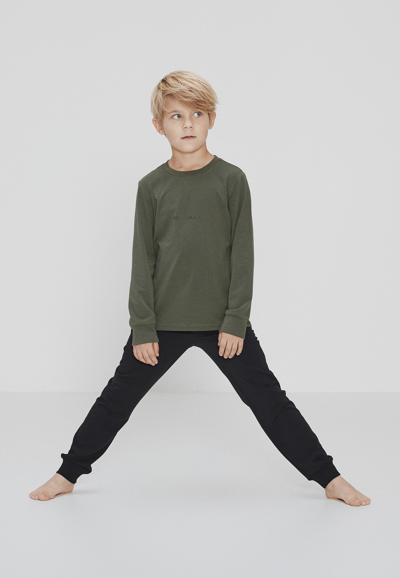 Pyjamassæt, Bambusviskose, Grøn