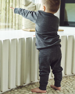 Sweatpants | Bambusviskose | Mørkegrå -JBS of Denmark Kids