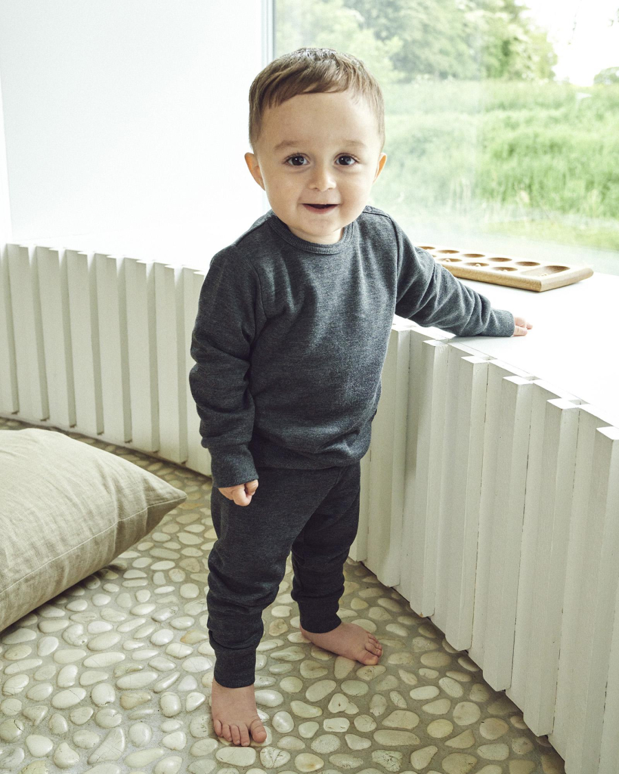 Sweatpants | Bambusviskose | Mørkegrå -JBS of Denmark Kids