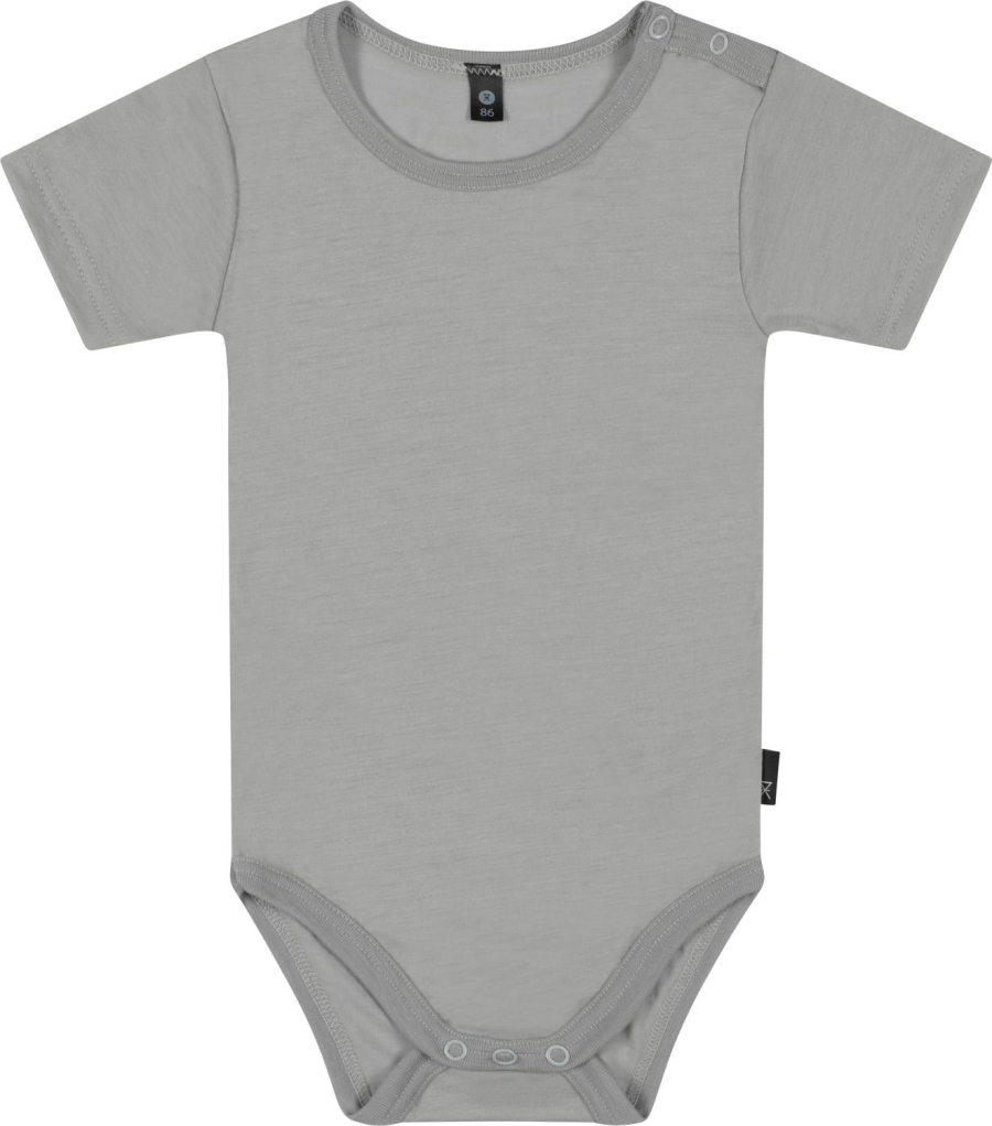 Kortærmet body | 100% uld | Grå melange -JBS of Denmark Kids