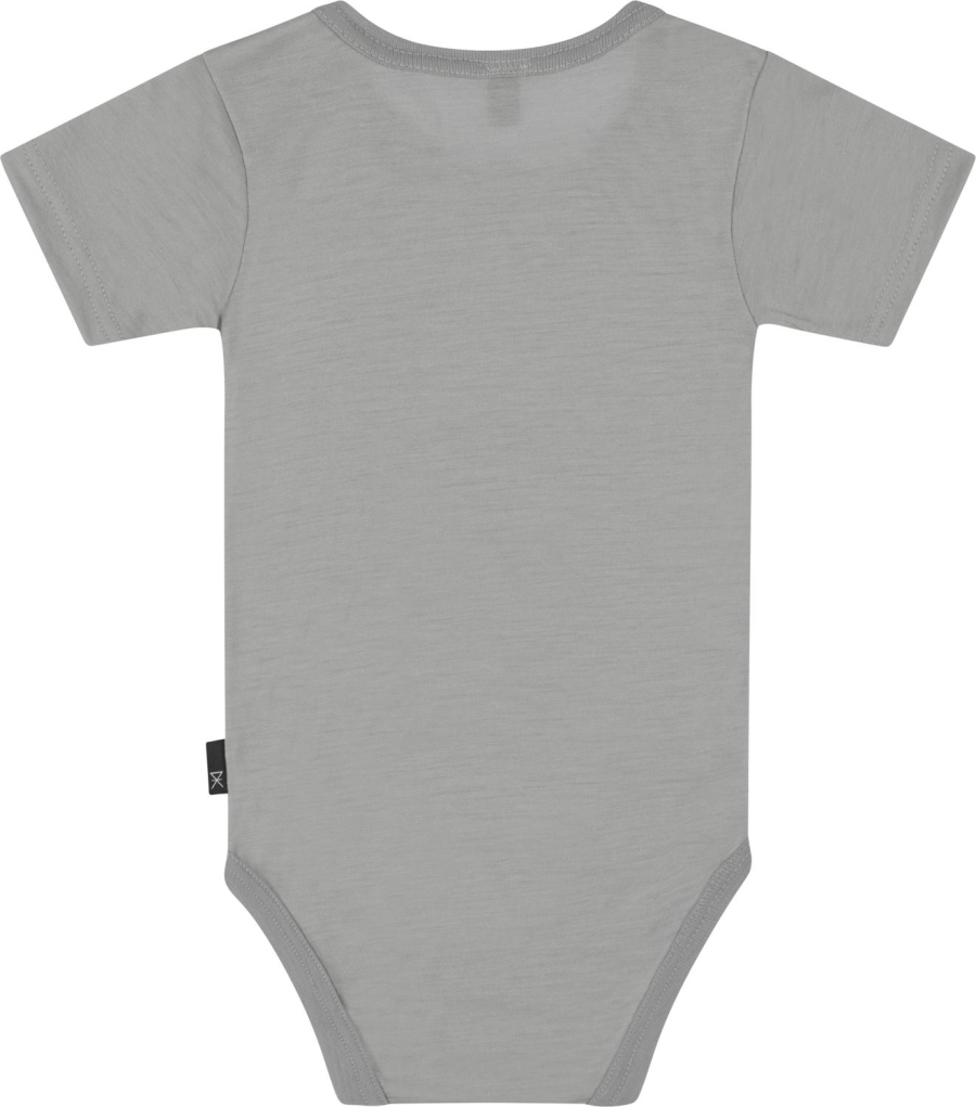 Kortærmet body | 100% uld | Grå melange -JBS of Denmark Kids