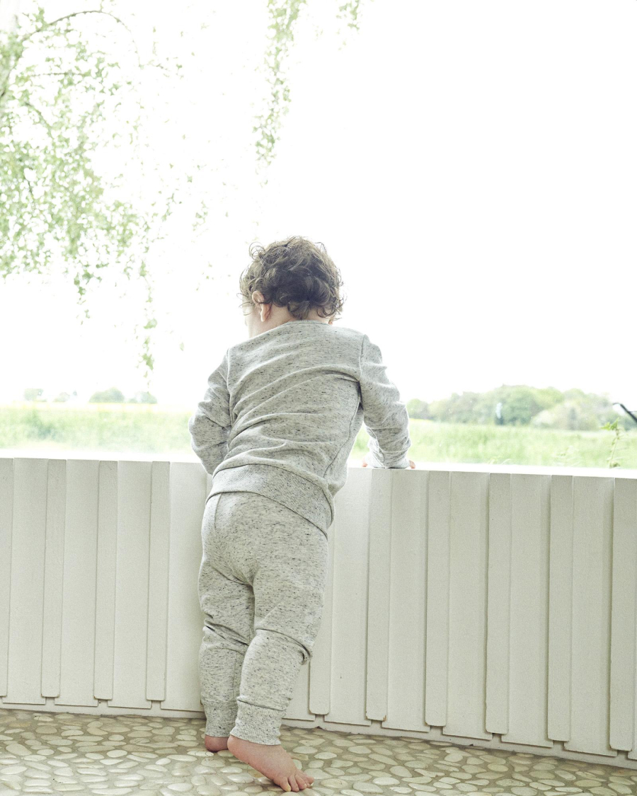 Sweatshirt, Bambusviskose, Lysegrå