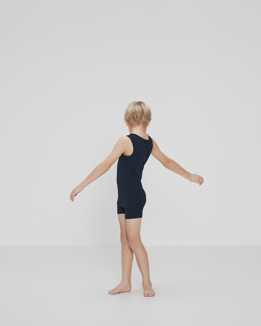 Singlet | 2-pak | Bambusviskose | Navy -JBS of Denmark Kids