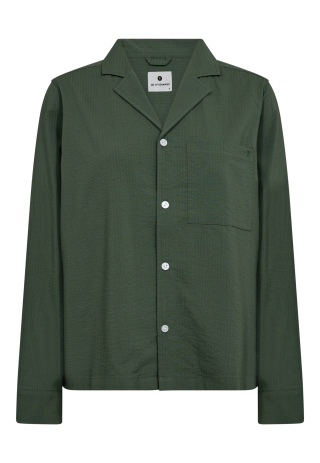 Pyjamasskjorte "Seersucker" | Bambusviskose | Grøn -JBS of Denmark Women