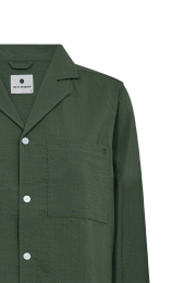 Pyjamasskjorte "Seersucker" | Bambusviskose | Grøn -JBS of Denmark Women