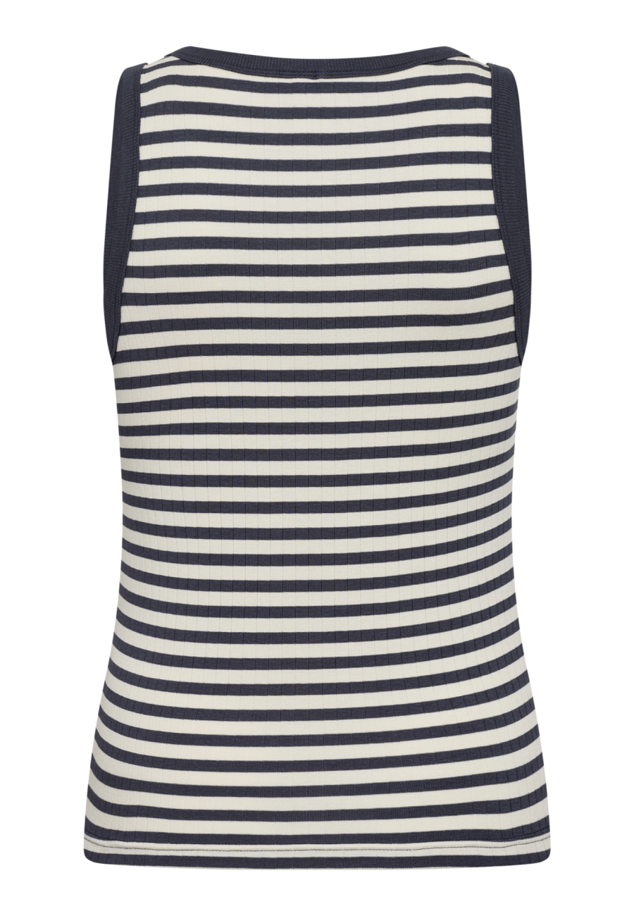 Tanktop "rib"  | Bambusviskose | Blåstribet -JBS of Denmark Women
