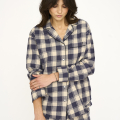 Pyjamasskjorte | 100% økologisk bomuld | Gråternet -JBS of Denmark Women