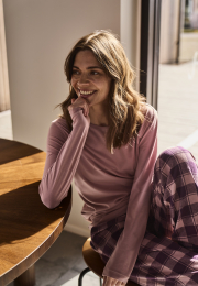 Natbukser "flannel" | 100% økologisk bomuld | Rødternet -JBS of Denmark Women