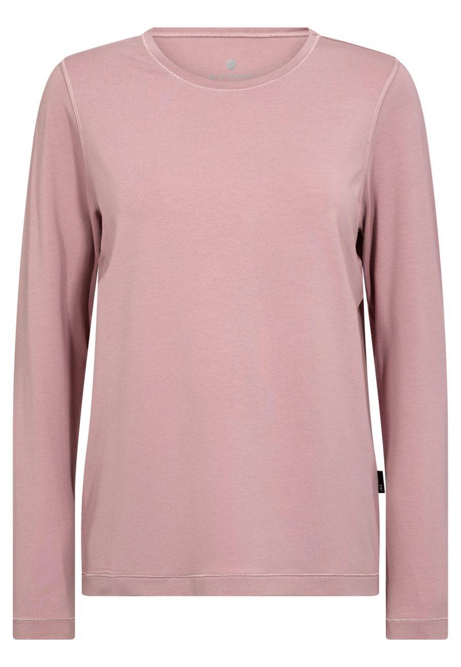 Langærmet t-shirt | Bambusviskose | Mørk rosa -JBS of Denmark Women