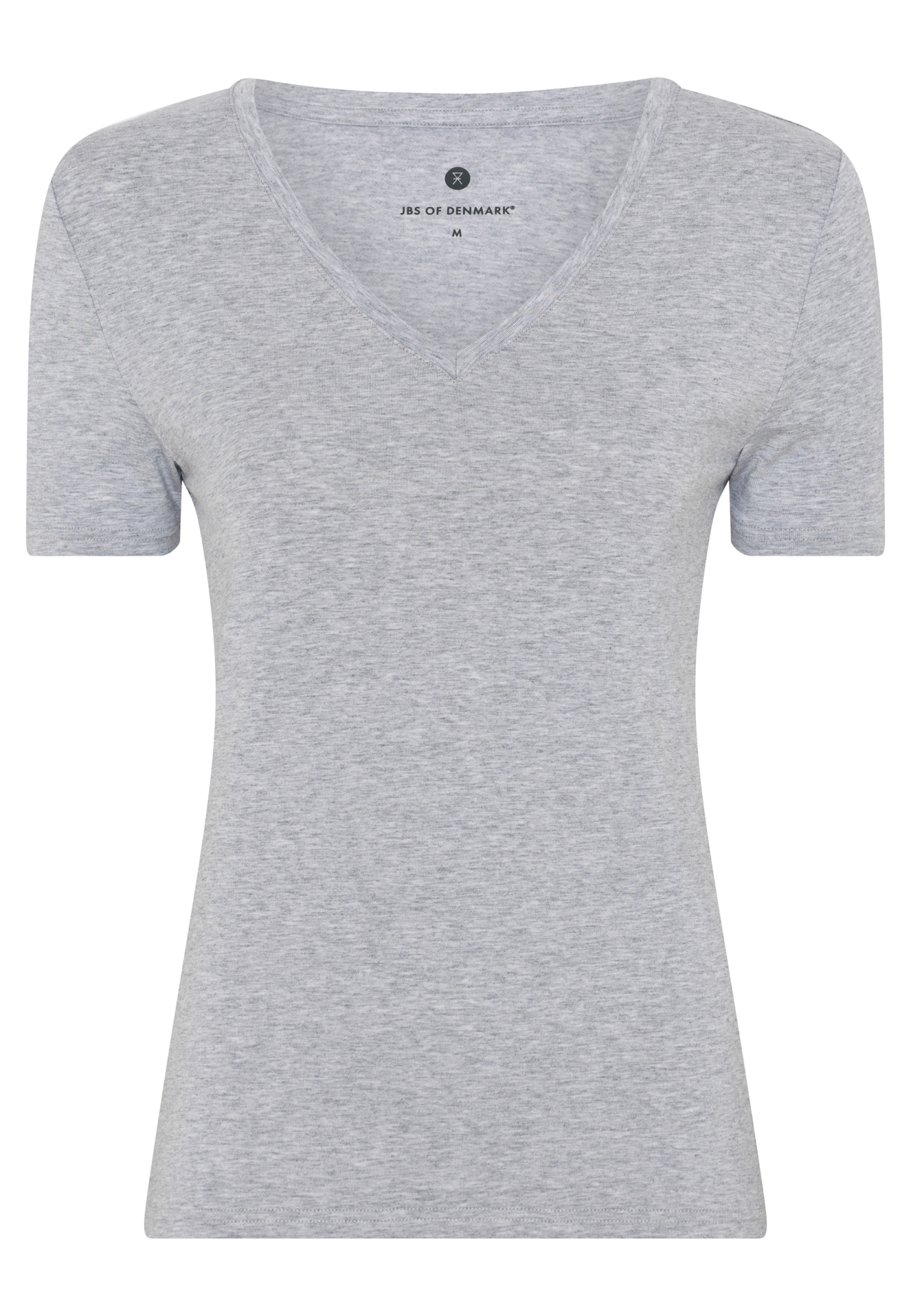 T-shirt v-neck, Bambusviskose, Grå