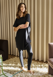 Big shirt |  Bambusviskose | Sort -JBS of Denmark Women