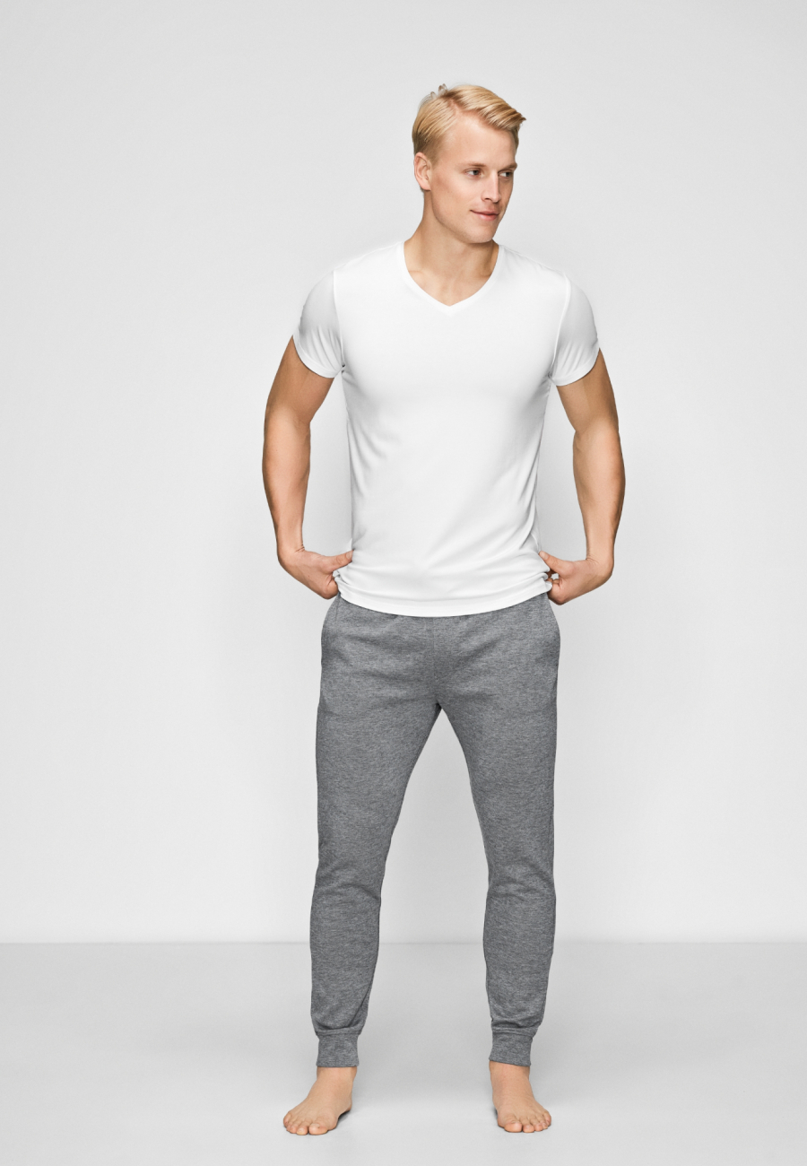 T-shirt v-neck | Bambusviskose | Hvid -JBS of Denmark Men
