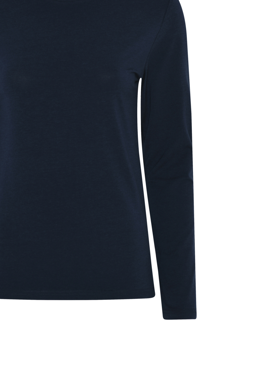 Langærmet t-shirt | Bambusviskose | Navy -JBS of Denmark Women