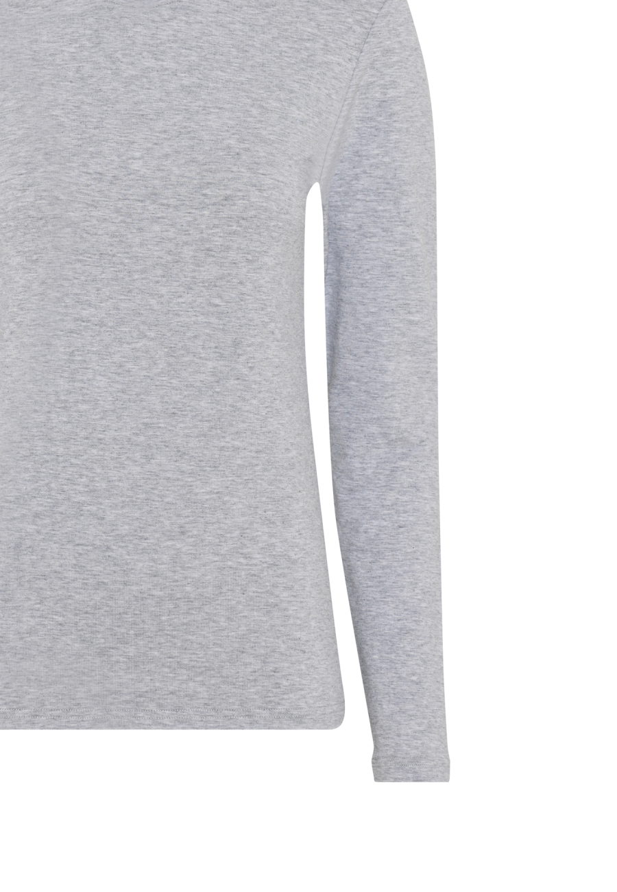 Langærmet t-shirt | Bambusviskose | Grå -JBS of Denmark Women