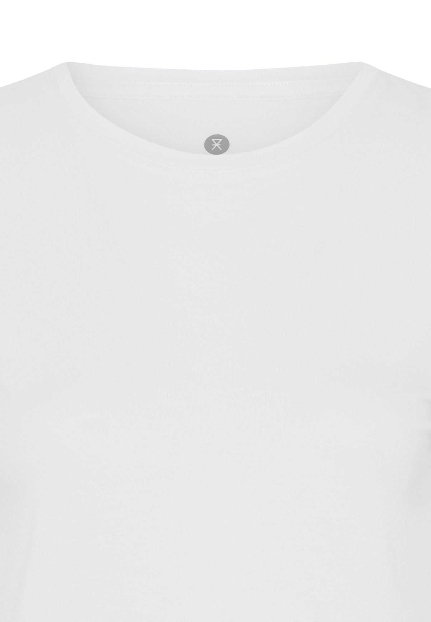 Langærmet t-shirt, Bambusviskose, Hvid
