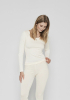 Langærmet t-shirt | Økologisk uld | Ivory -JBS of Denmark Women