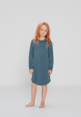 Natkjole med logo | Bambusviskose | Blå -JBS of Denmark Kids