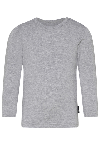 Langærmet t-shirt, Bambusviskose, Grå