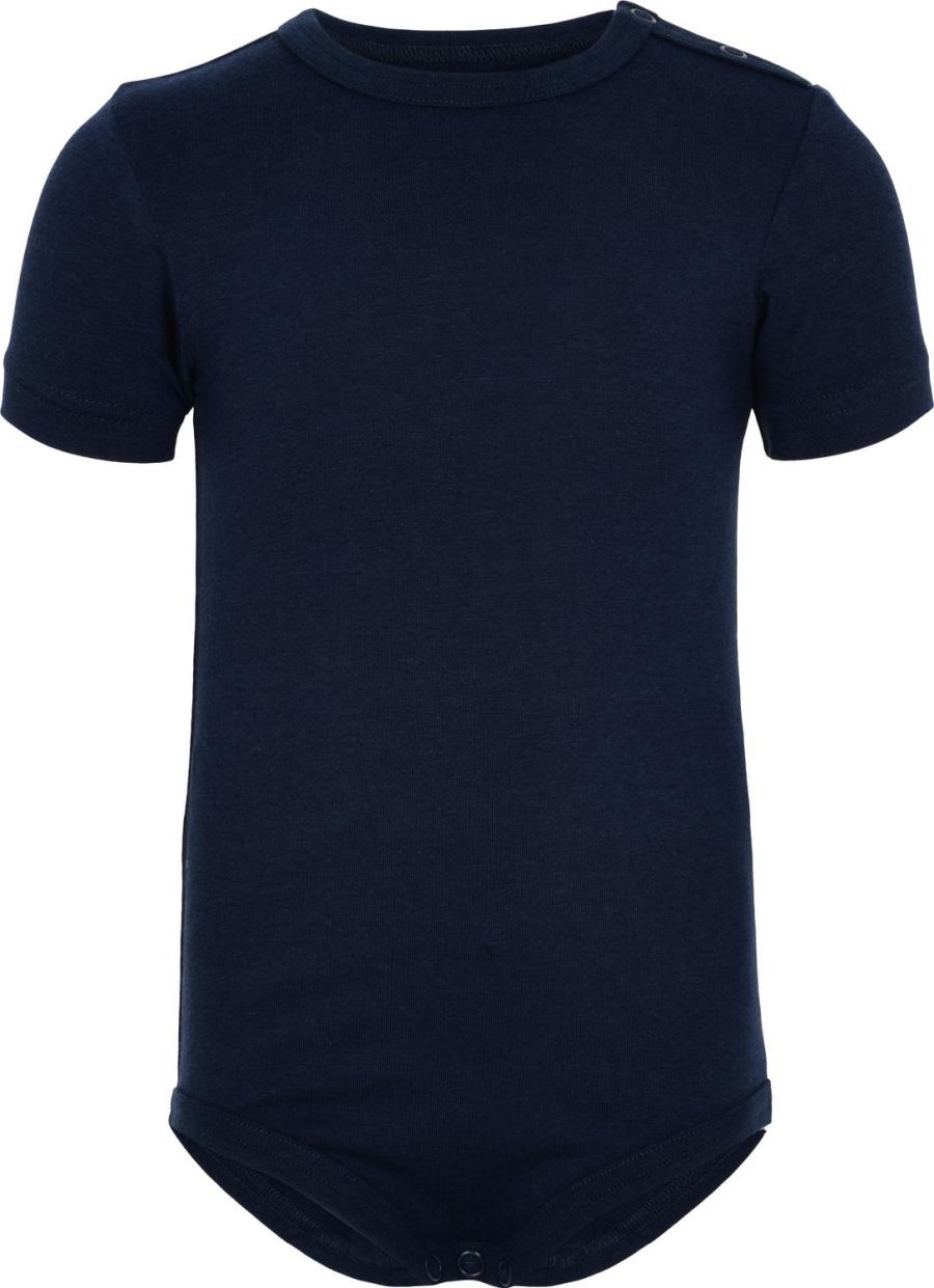 Kortærmet body, Bambusviskose, Navy