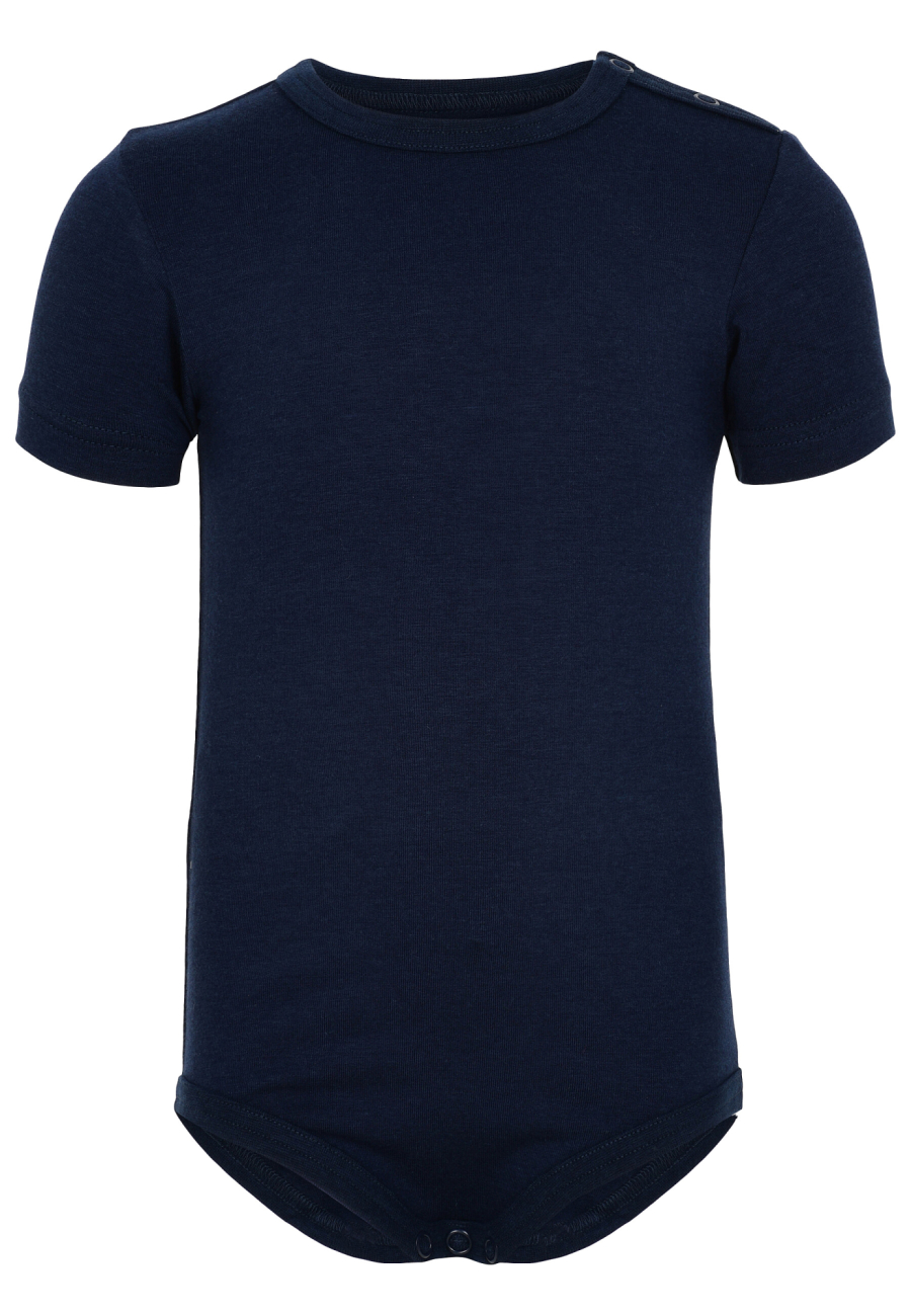 Kortærmet body, Bambusviskose, Navy