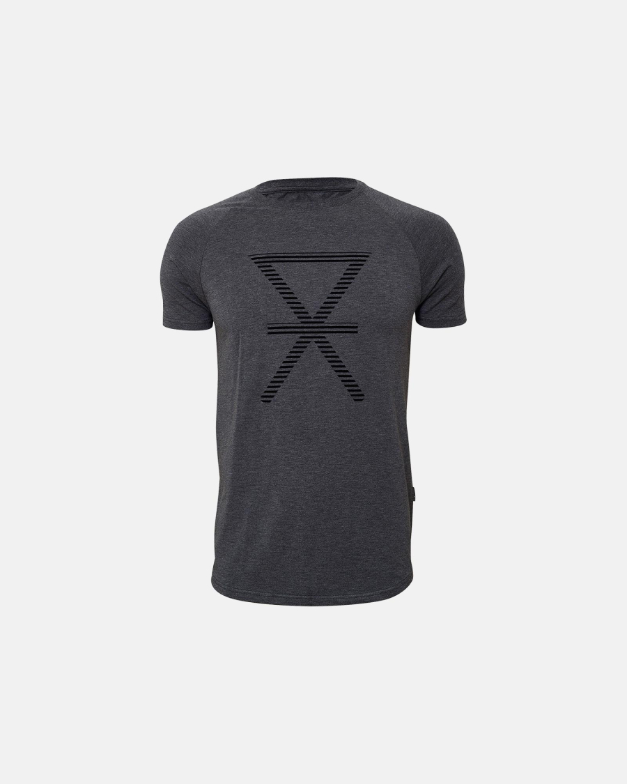 T-shirt med tryk | bambus | grå -JBS of Denmark Men