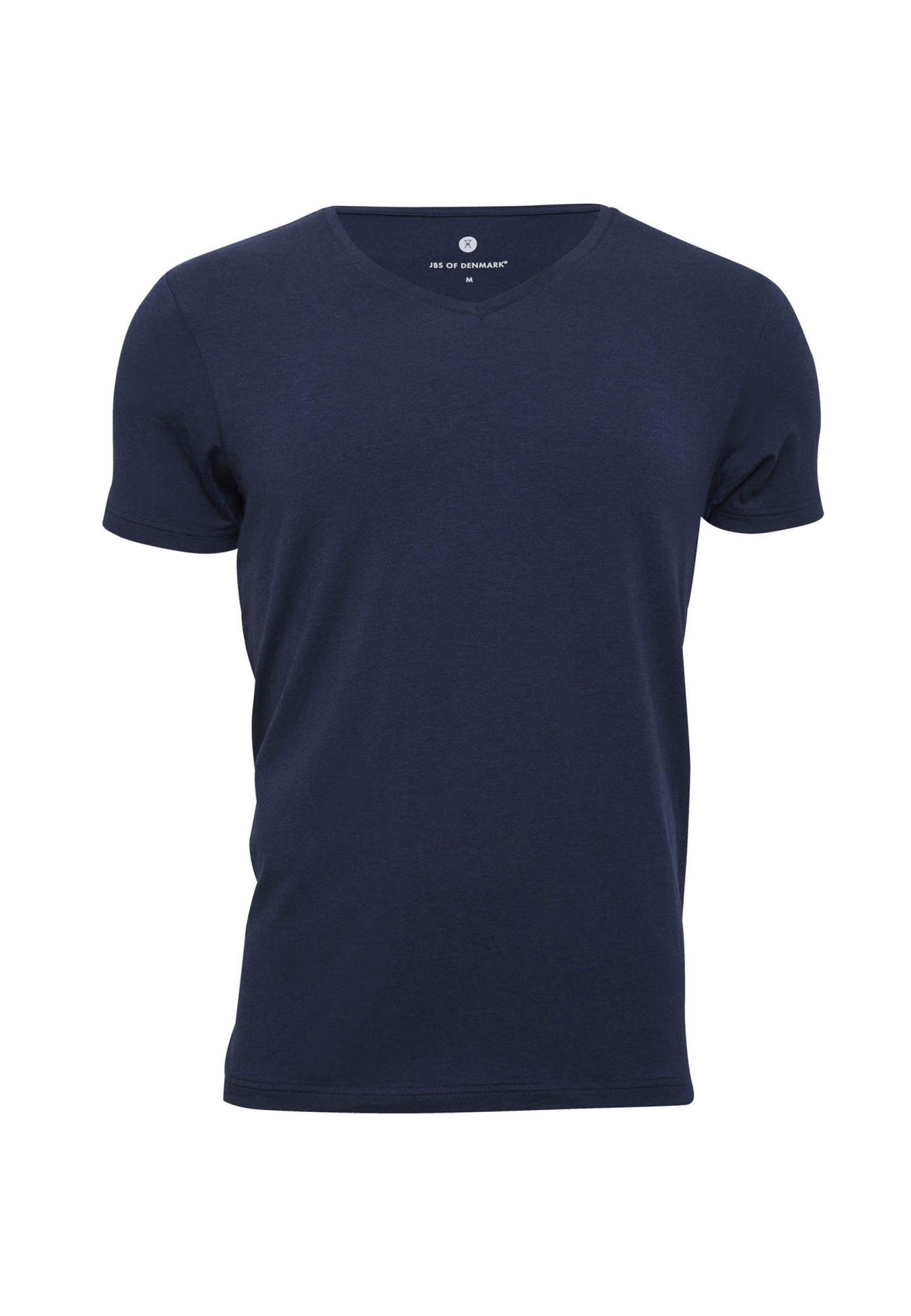 T-shirt v-hals, bambus, marine