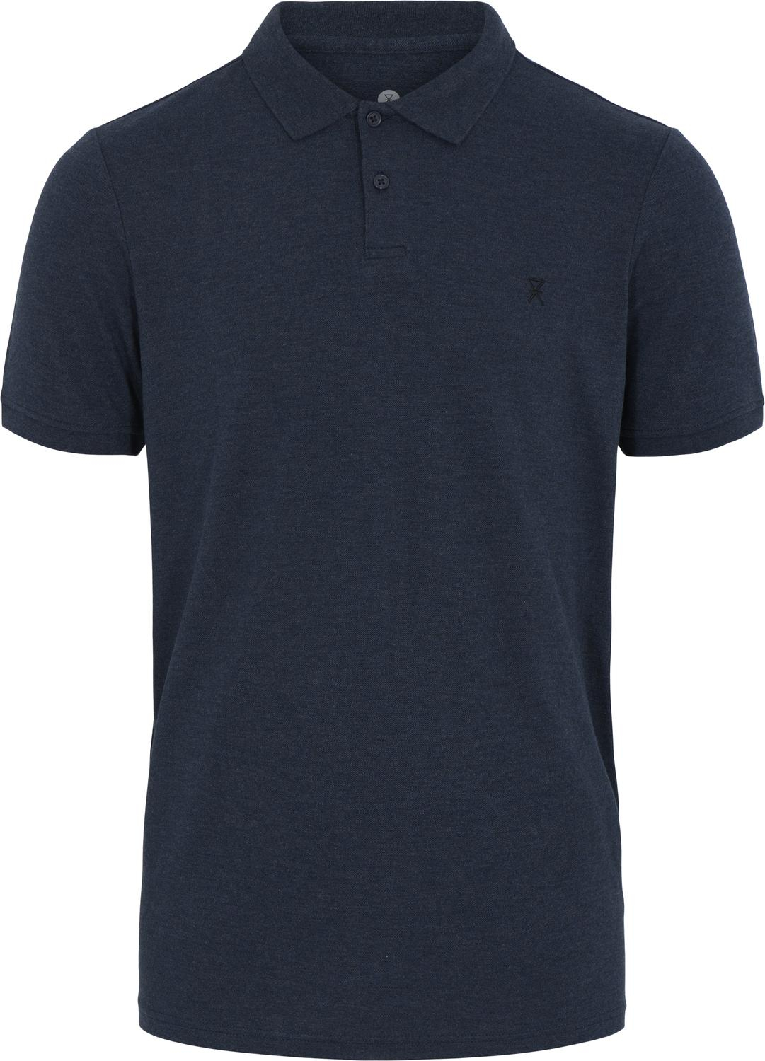 Piqué polo, Bambusviskose, Marine
