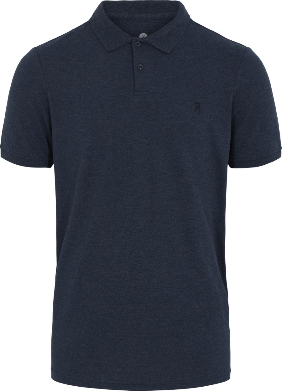 Piqué polo, Bambusviskose, Marine