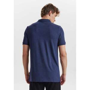 Piqué polo, Bambusviskose, Marine