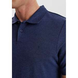Piqué polo, Bambusviskose, Marine