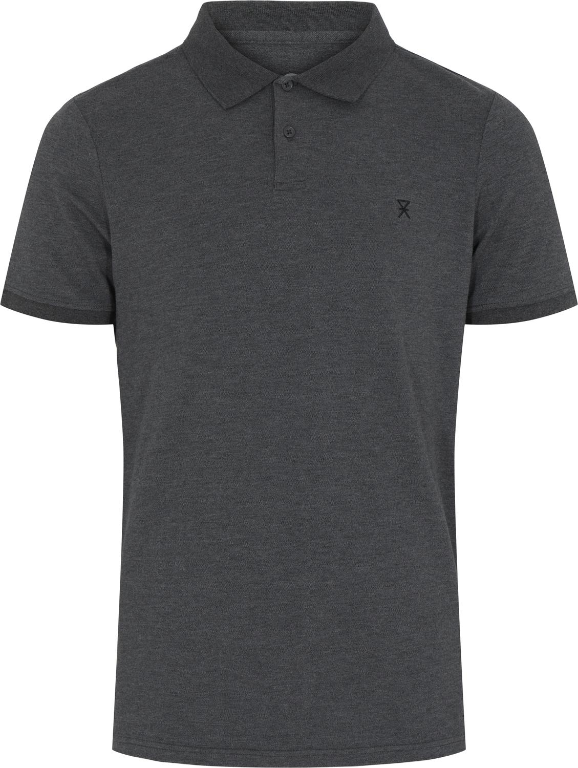 Piqué polo, Bambusviskose, Grå