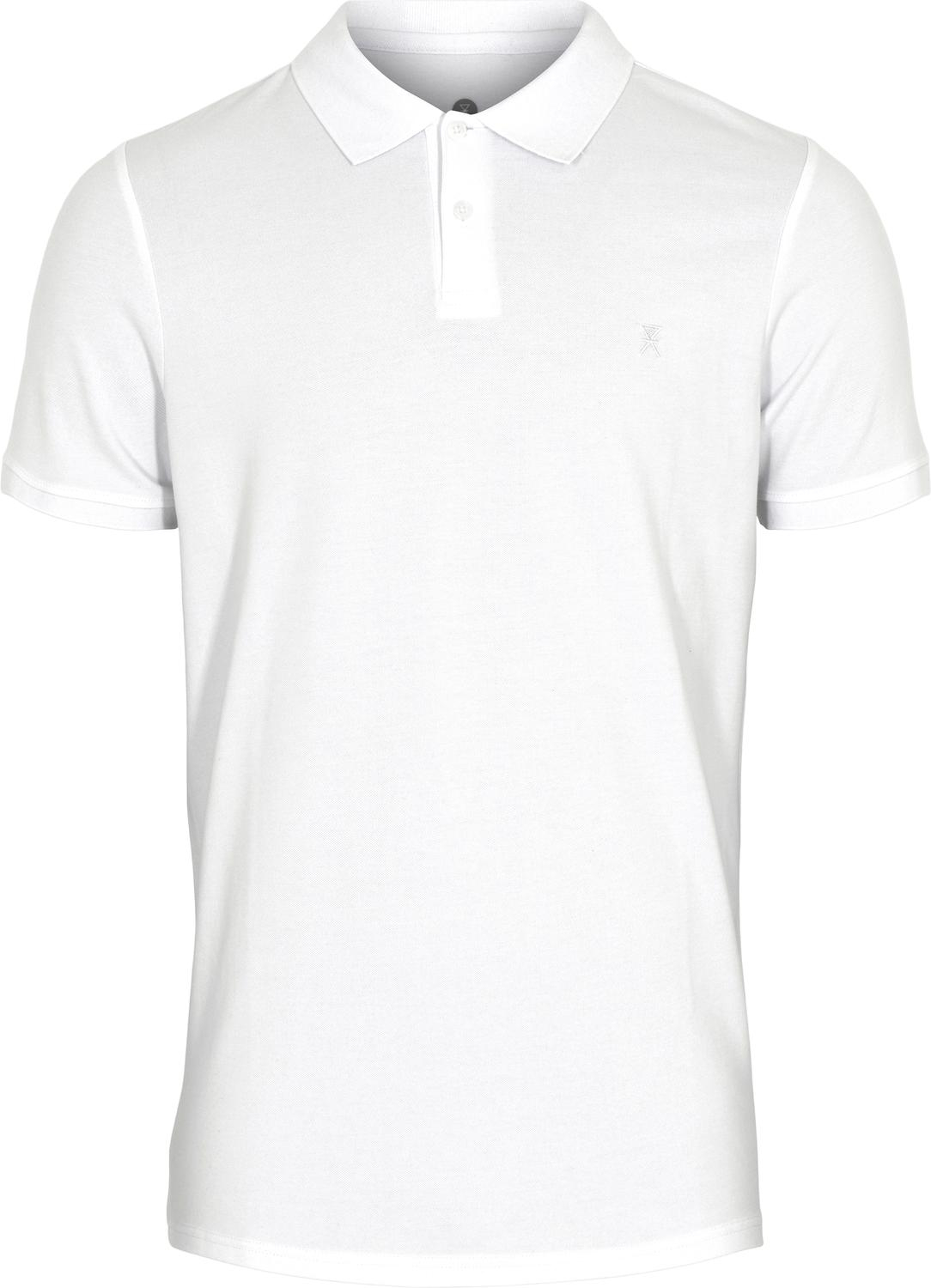 Piqué polo, Bambusviskose, Hvid