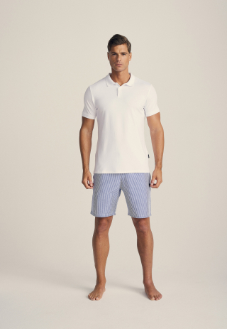 Piqué polo | Bambusviskose | Hvid -JBS of Denmark Men