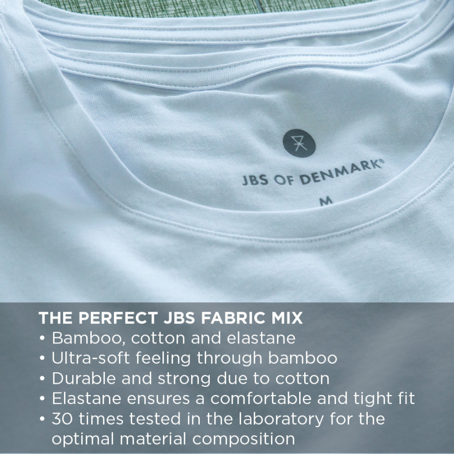 T-shirt med tryk | bambus | marine -JBS of Denmark Men