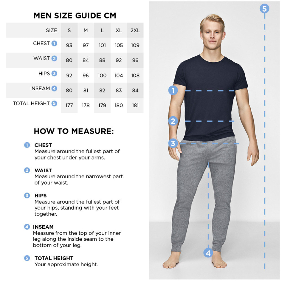 T-shirt med tryk | bambus | marine -JBS of Denmark Men