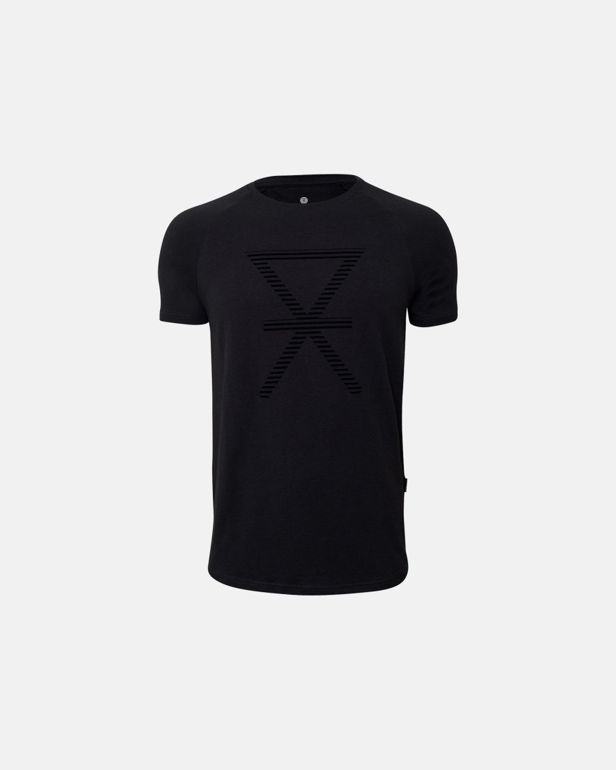 T-shirt med tryk | bambus | sort -JBS of Denmark Men