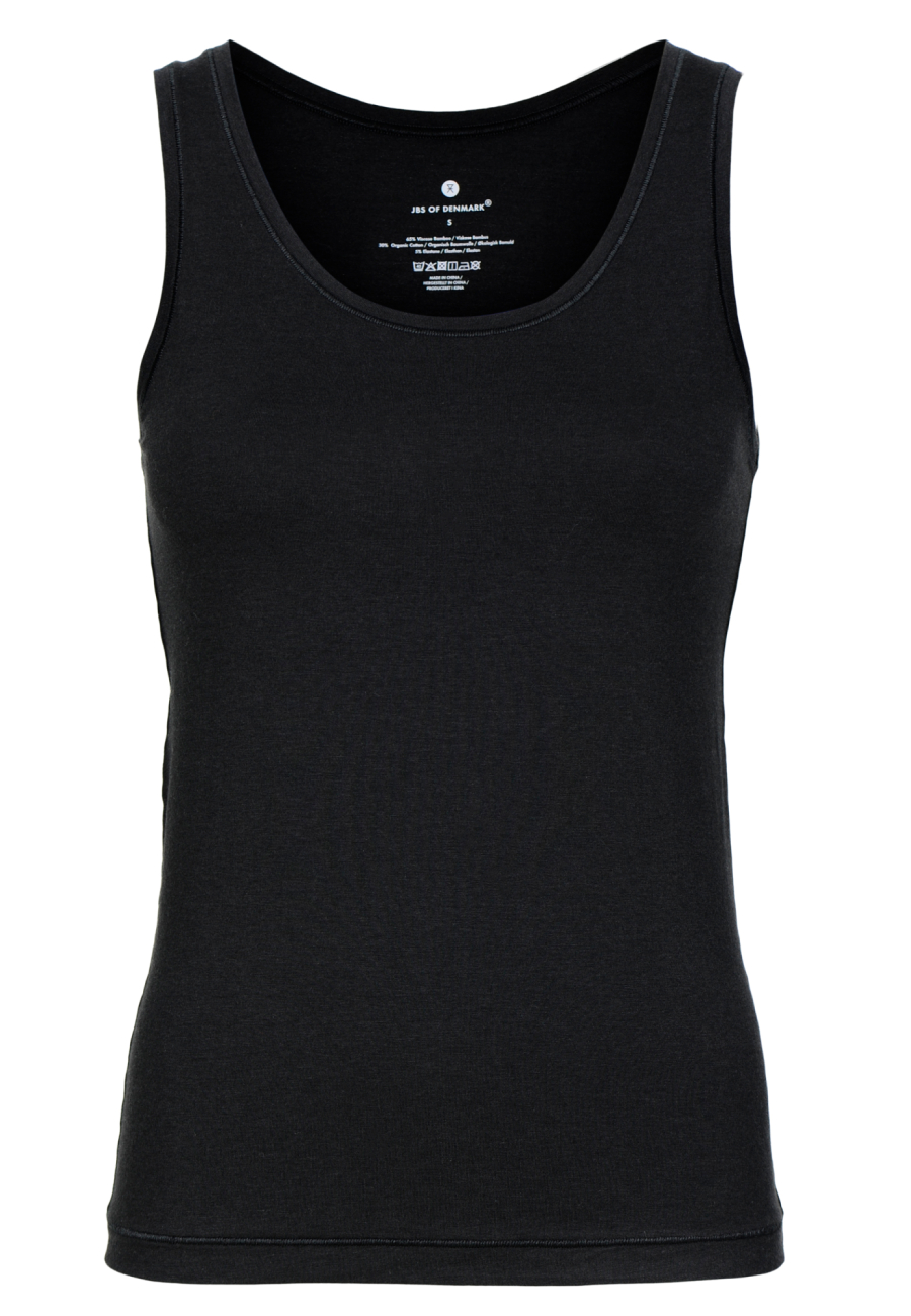 Top med brede stropper | bambus | sort -JBS of Denmark Women
