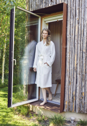 Badekåbe "Waffel" |  Bambusviskose | Hvid -JBS of Denmark Women