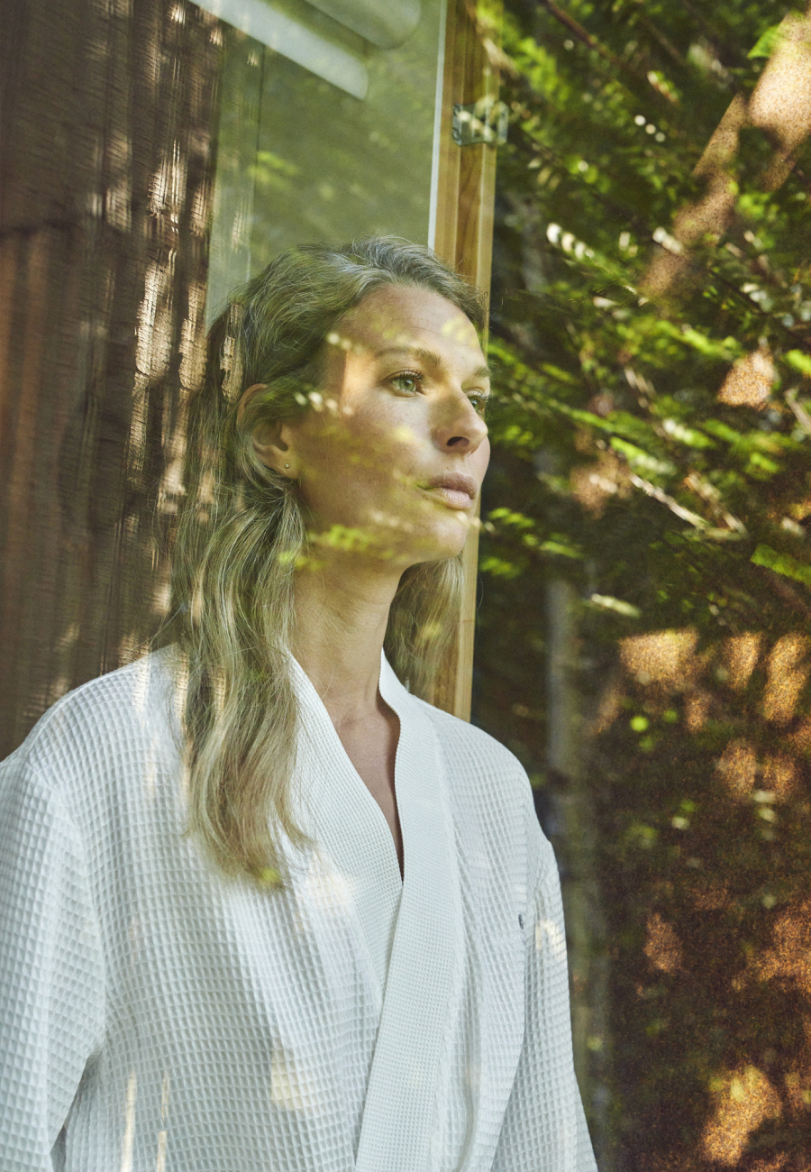 Badekåbe "Waffel" |  Bambusviskose | Hvid -JBS of Denmark Women