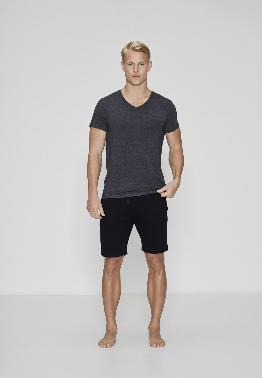 T-shirt v-hals | Bambusviskose | Mørk grå -JBS of Denmark Men