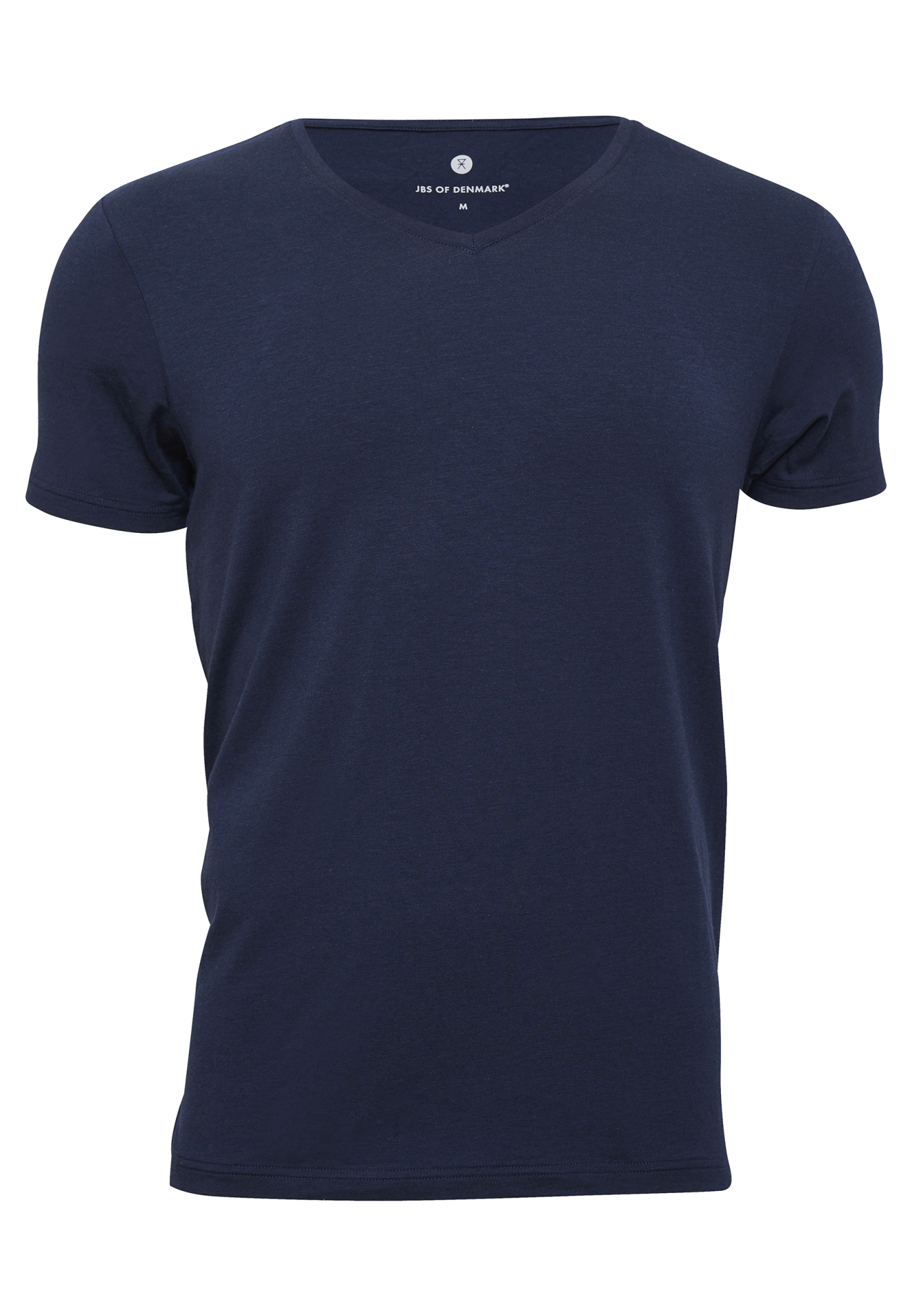 T-shirt v-hals, Bambusviskose, Marine