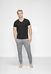 T-shirt v-neck | Bambusviskose | Sort -JBS of Denmark Men
